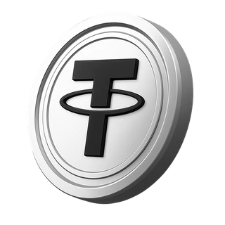 USDT-munt van Tether binnen het onderdeel accountgegevens